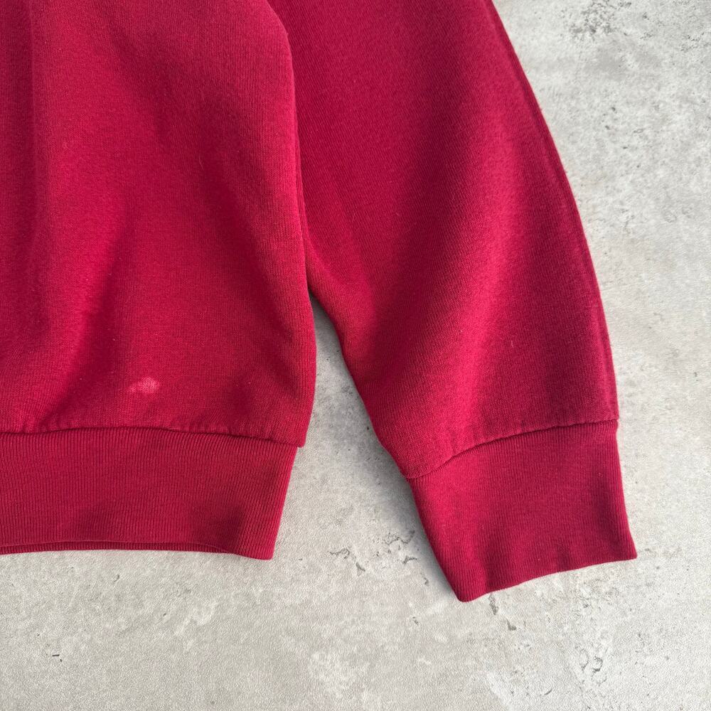 Vintage Blank Maroon Crewneck Sweatshirt Made in USA Mens Size XL - Picture 4 of 6